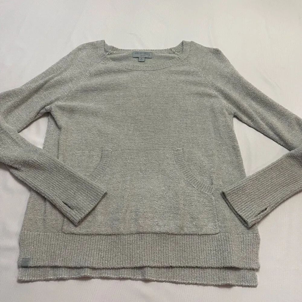 Barefoot Dreams Cozy Chic Lite Grey Sweater Size Medium